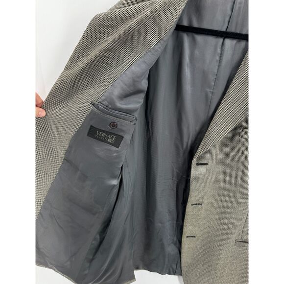 VERSACE Classic V2 Vintage Beige 3 Button Blazer Jacket - Picture 10 of 12